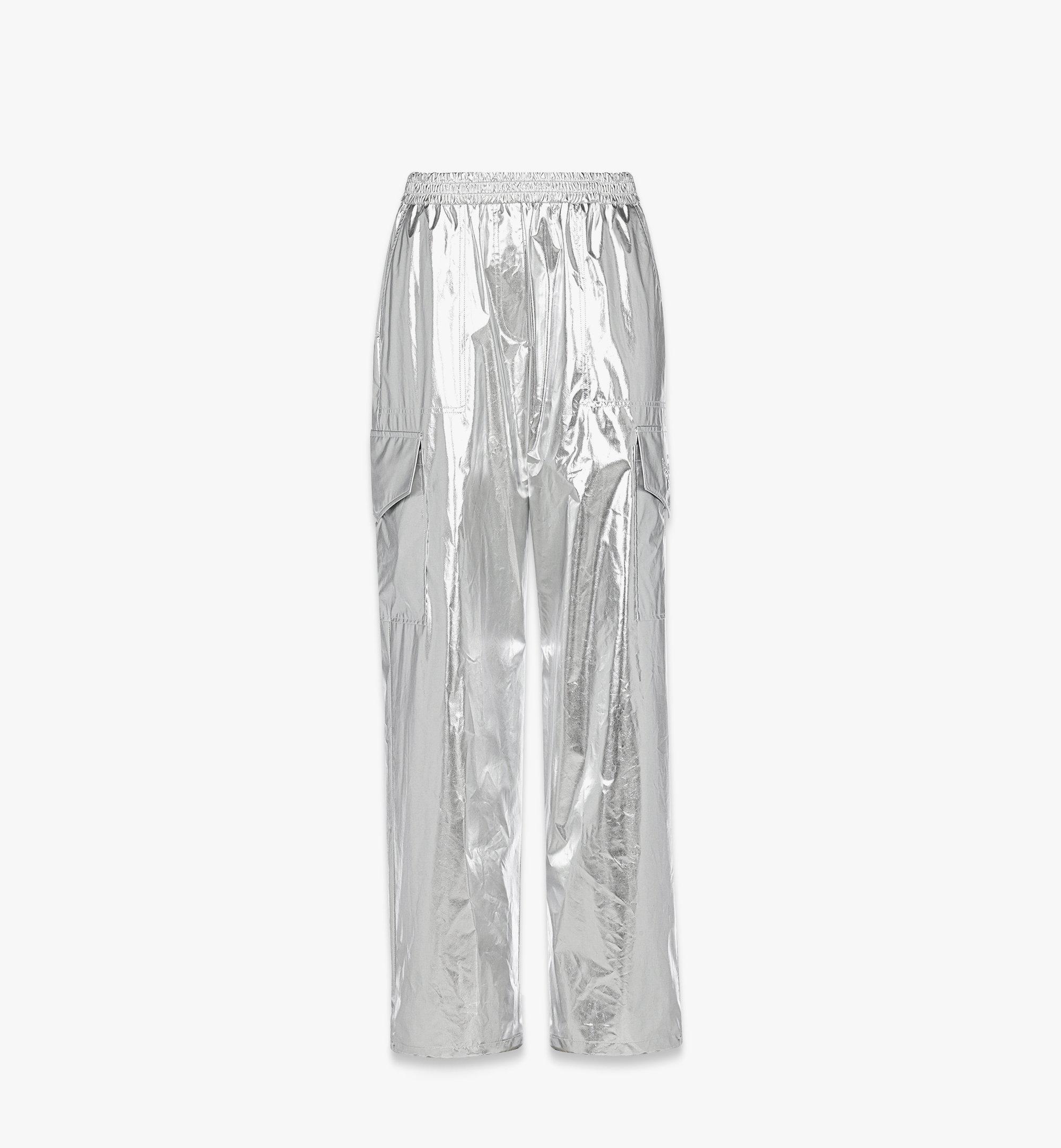 Cargo Pants in Metallic Polyester 1